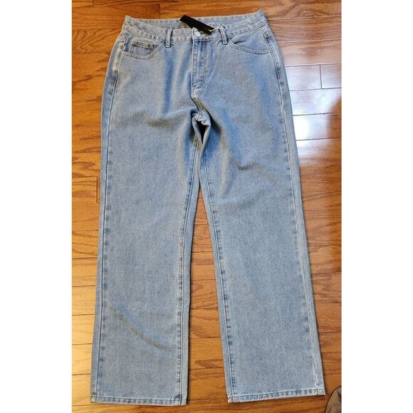 Nv Felix Jeans Light Blue Denim Women Size XL NWT High Rise W32 L31 - Picture 1 of 12